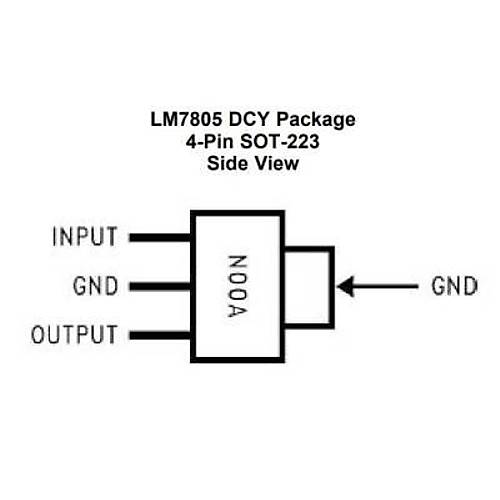 LM7805MP/NOPB 5V 1.5A Ayarlı Voltaj Regülatörü