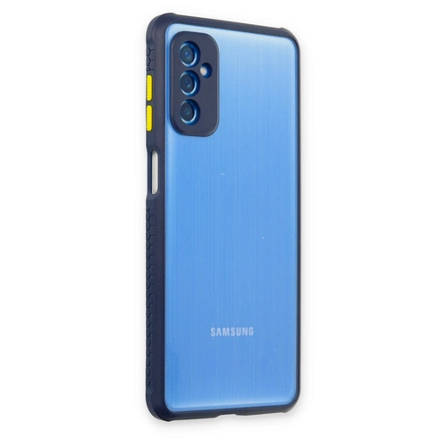 Newface Samsung Galaxy M52 5G Klf Miami effaf Silikon - Lacivert