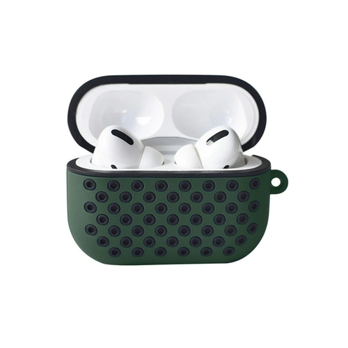 Newface Airpods Pro 2 (2.nesil) Spor Delikli Klf - Haki Yeil-Siyah