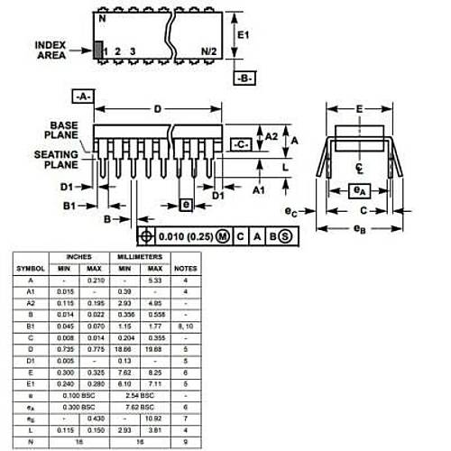 HIP4082IP DIP-16 Mosfet Src Entegresi