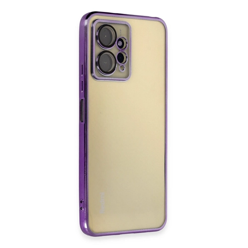 Newface Xiaomi Redmi Note 12 4G Klf Razer Lensli Silikon - Mor