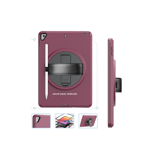Newface iPad 10.2 (7.nesil) Klf Hand Strap Tablet Klf - Mrdm