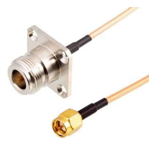 N-KF - SMA Erkek RG316 Dönüştürücü Kablo - 10cm