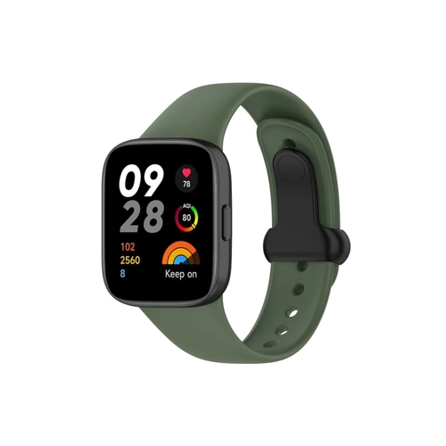 Newface Xiaomi Redmi Watch 3 Origin Silikon Kordon - Koyu Yeil