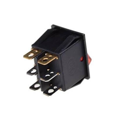 KCD4 kili Ikl ON-OFF Switch Krmz Yeil 6 Pin