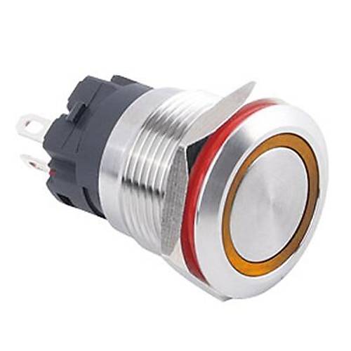 19A-P1-E 19mm Dz Yayl Ikl Metal Buton - Sar