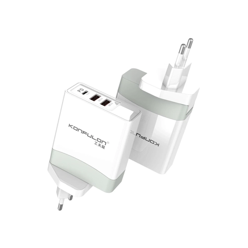 Konfulon C56Q 2 USB Type-C 3.0 Quick PD 30W Seyahat arj Cihaz