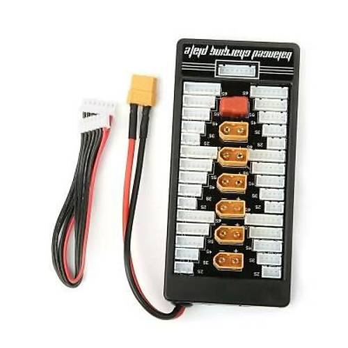 XT60 LiPo Paralel Şarj Kartı (XT60 Beslemeli)