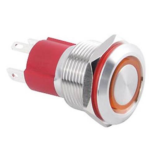 19D-P1-E 19mm Dz Yayl Ikl Metal Buton - Sar