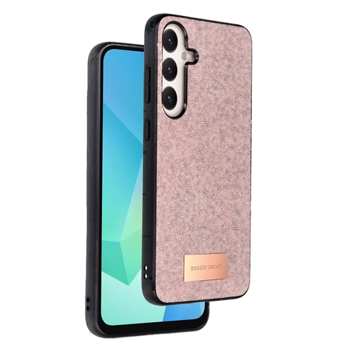 Onegif Samsung Galaxy A36 Bright Simli Kapak - Pembe