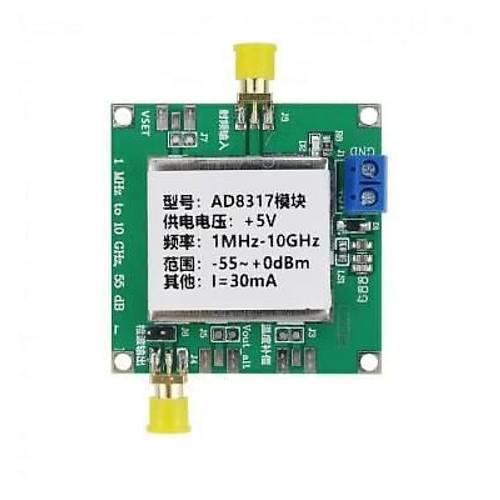 AD8317 DC 5V 1M-10000Mhz RF Sinyal Amplifikatr Modl
