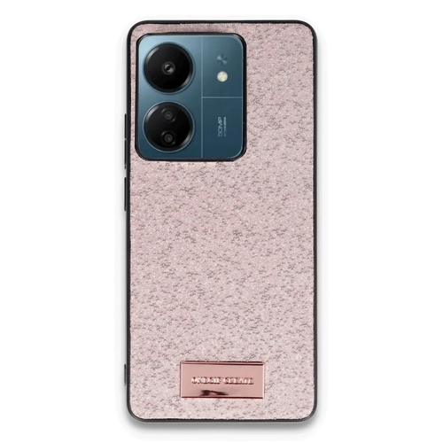 Onegif Xiaomi Redmi 13C Bright Simli Kapak - Pembe