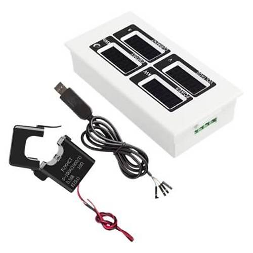 PZEM-004 100A AC Dijital G Monitr + Ayrlabilir CT + USB