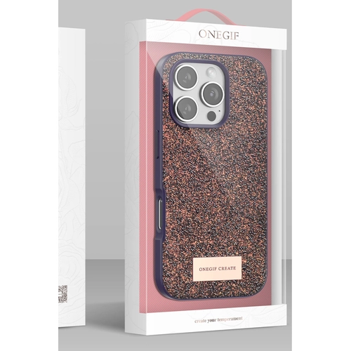 Onegif iPhone 16 Pro Bright Simli Kapak - l Titanyum