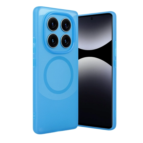 Newface Xiaomi Redmi Note 14 Pro 5G Klf Maya Karbon Kapak - Mavi