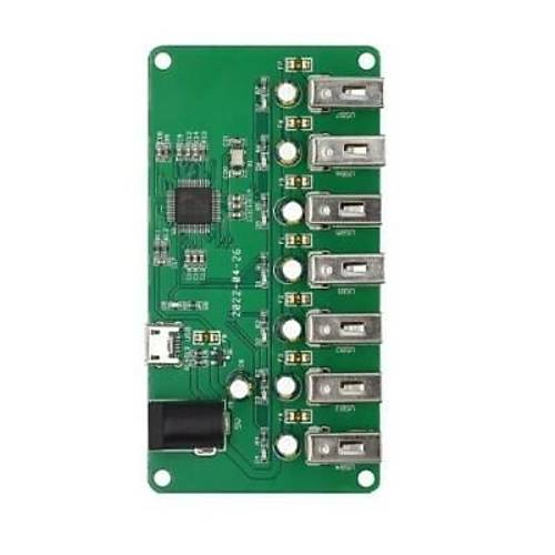7 Port 2.0 USB oklayc - 7x5V Voltaj Datm Kart