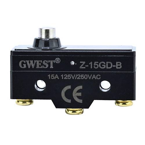 Gwest AZ-15GD-B Kaln Uzun Pimli Mikro Switch 15A 1NO + 1NC