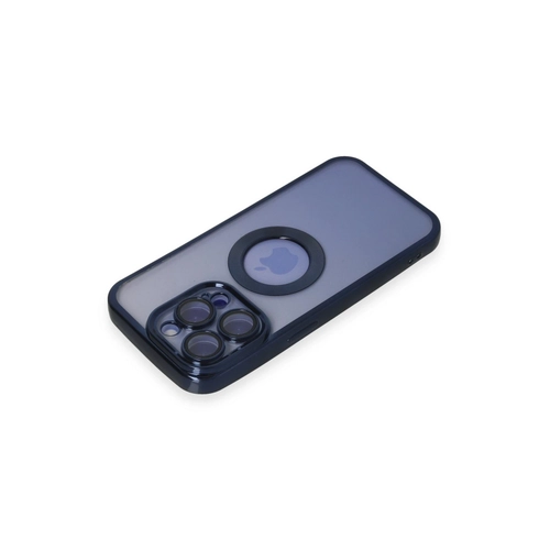 Newface iPhone 15 Pro Max Klf Slot Silikon - Lacivert