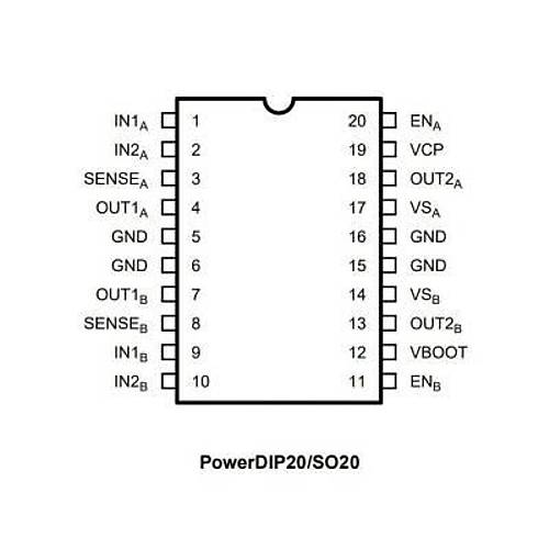 L6205N DIP-20 Motor Sürücü Entegresi