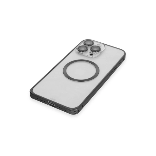 Joko iPhone 15 Pro Max Klf Metal Bumper Magneticsafe Kapak - Siyah