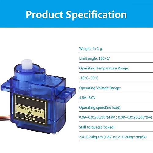 SG90 RC Mini Servo Motor Micro Servo Motor SG90 9g 360