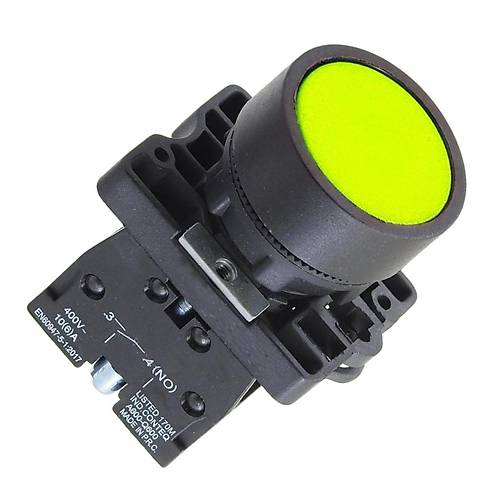 LAY5-EA51 22mm Buton Normalde Ak Kontak Sar