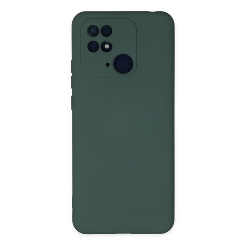 Newface Xiaomi Redmi 10C Klf Nano ii Kadife Silikon - Koyu Yeil