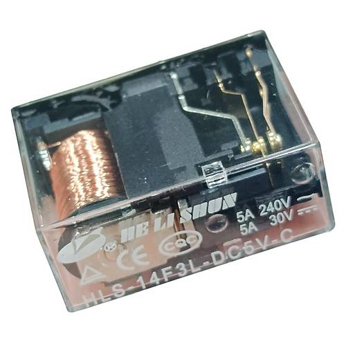 5V 5A ift Kontak Rle - HLS-14F3L-DC5V-C