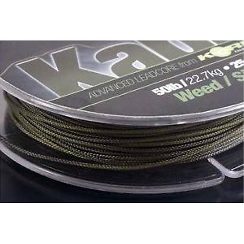 Korda Kable Leadcore Weed/Silt 25m-50lb elik Telli Kstek pi