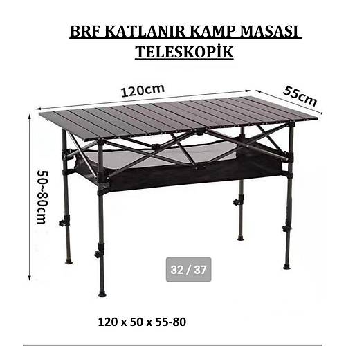 BRF KATLANIR KAMP MASASI TELESKOP�K AYAKLI