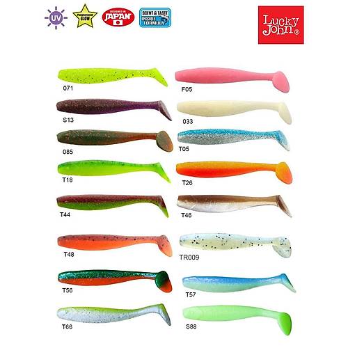 Lucky John Minnow 3.3'' (8.38 cm) 7P Silikon Yem