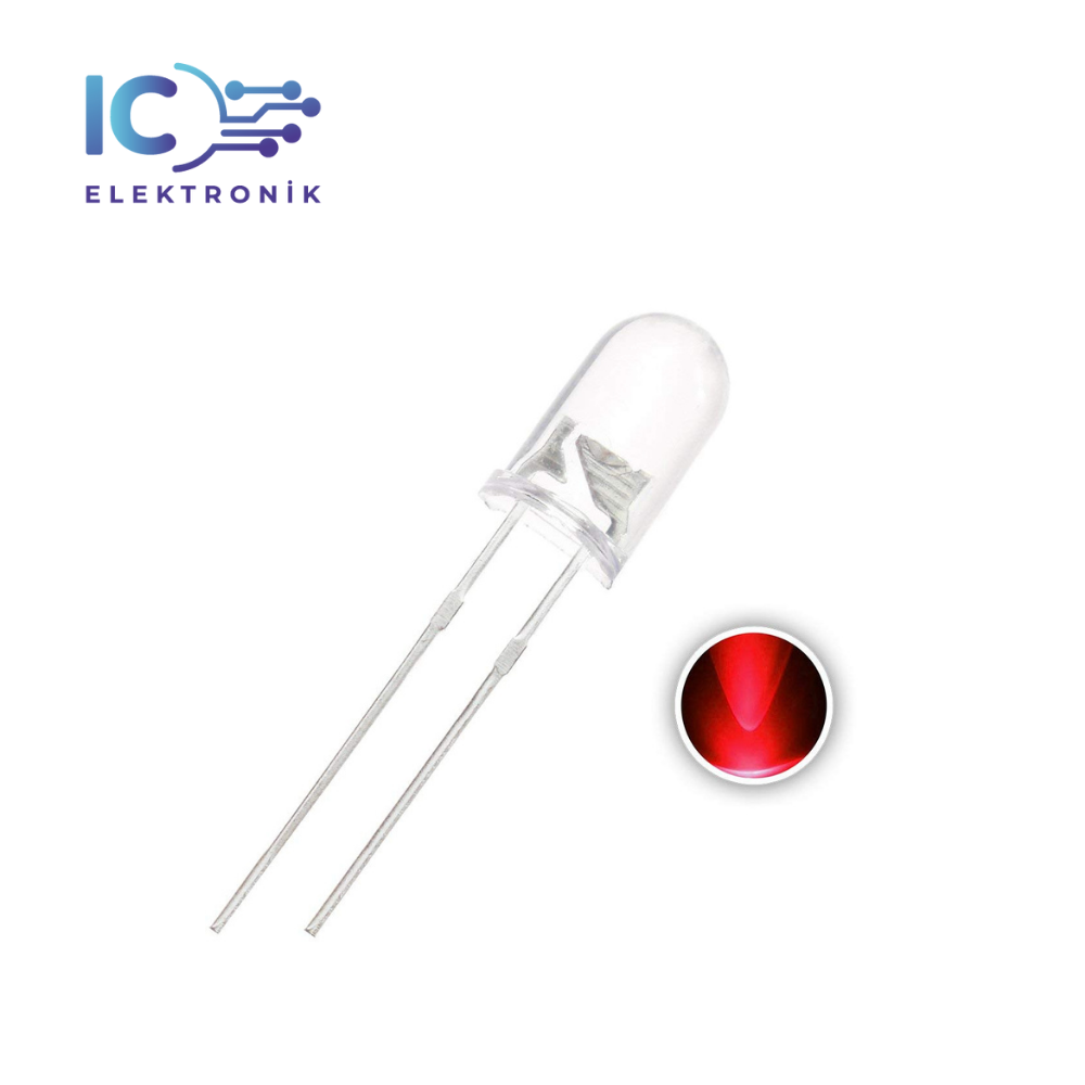 Transparent LED Red 5mm