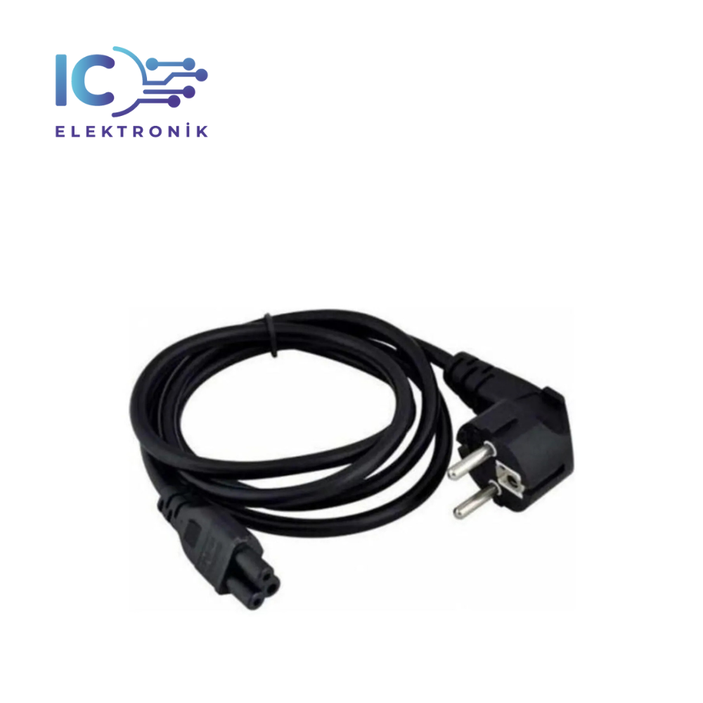 Notebook PC Laptop Güç Power Adaptör Kablosu Yonca Kablo 1.5m