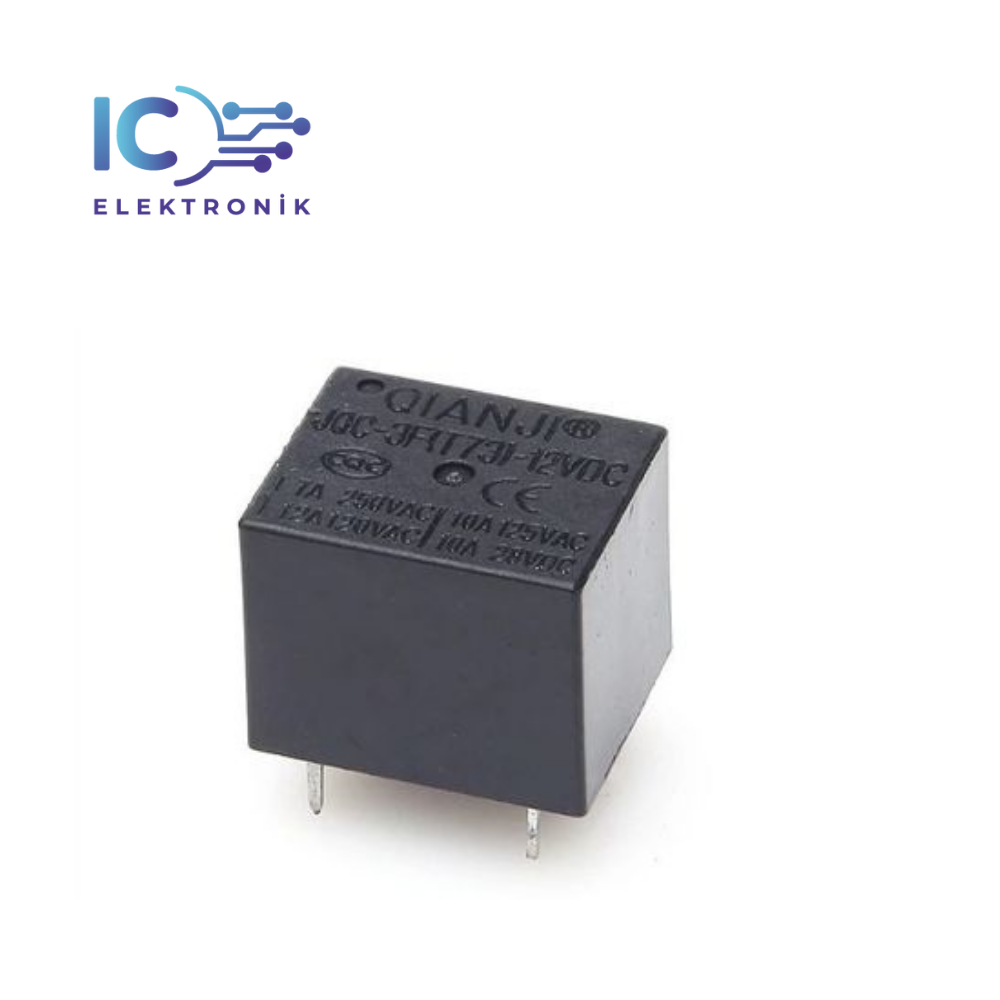 12V 7A 5 Pin Single Contact Relay - JQC-3F(T73)-12VDC