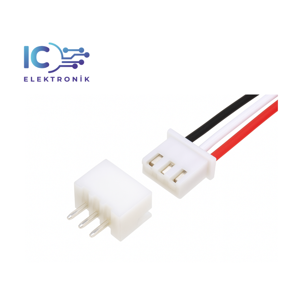 JST-XH 2.54mm  26AWG 20cm 3 pins male female