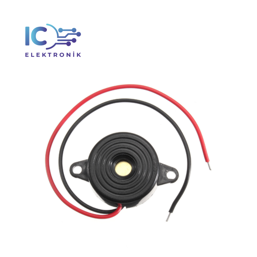 3-24V Circuit 40mm Ear Buzzer - Black