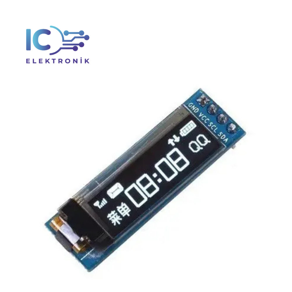 0.91 inch OLED module 0.91" 128X32 - White
