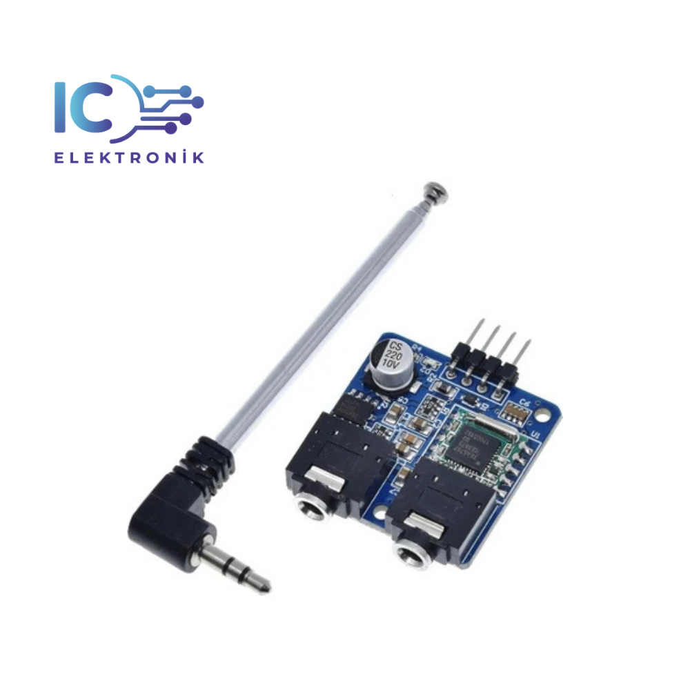 TEA5767 FM Stereo RadyoModülü ve AntenTEA5767 Video FM Module with Antenna Wire