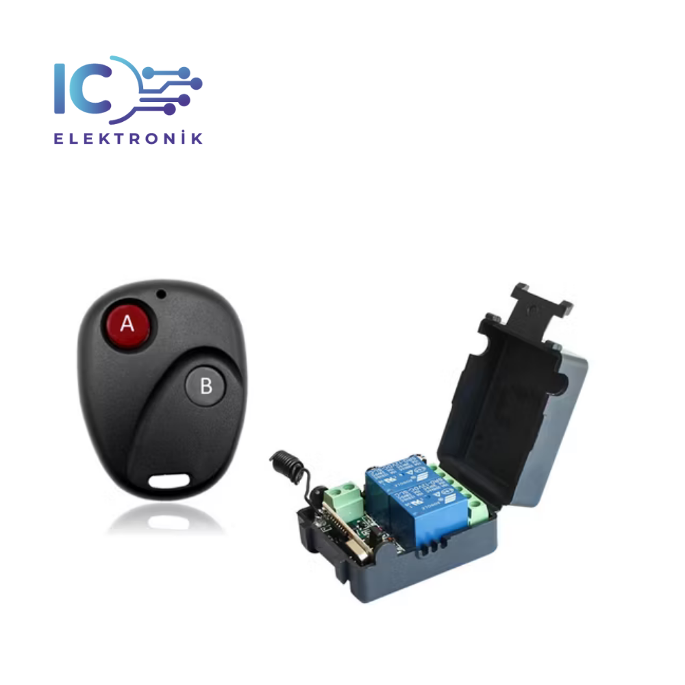 RF Uzaktan Kumanda 10A RF Alıcı Verici 12V 1 Kanal
