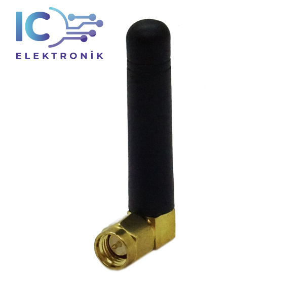 2400~2500MHz Sağ Açılı 90 Derece 2dBi 45mm SMA Erkek (Male) Wifi Anten