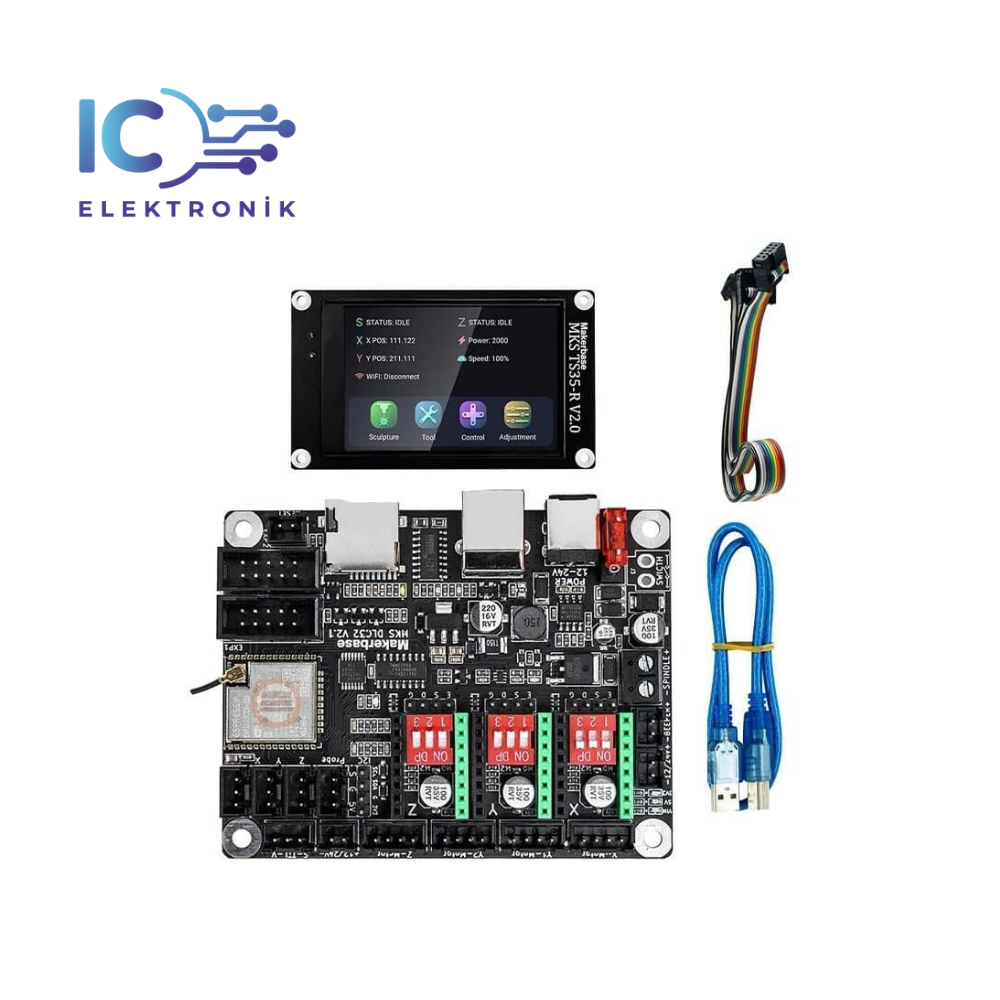 Mks Dlc32 V2.1 Grbl cnc Kontrol Karti+Ts35 R Ekran (set3)