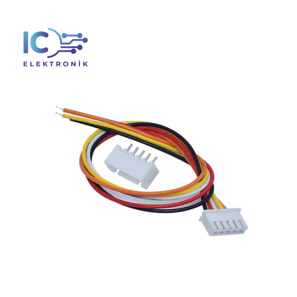 JST-XH 2.54mm  26AWG 20cm 5 pins male female
