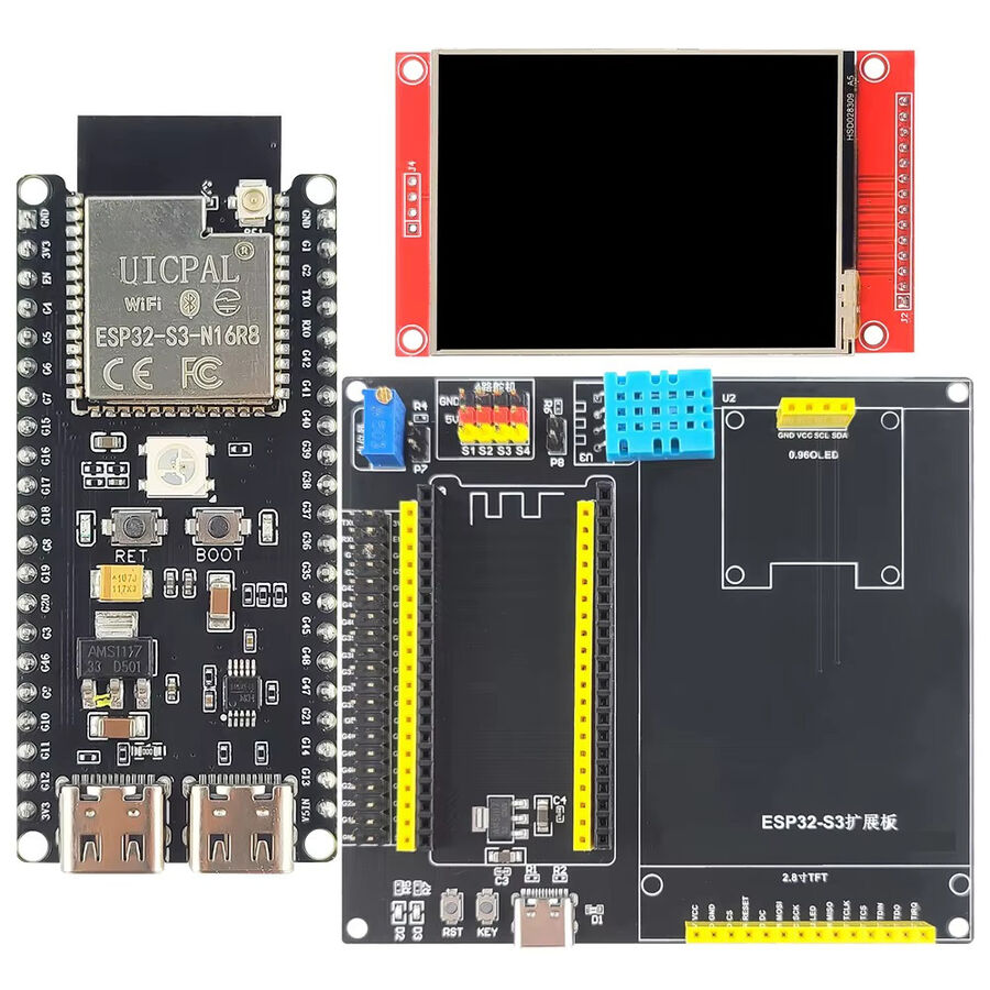 ESP32 S3 N16R8 2.8 Inch LCD'li Geliştirme Board (3 PARÇA)