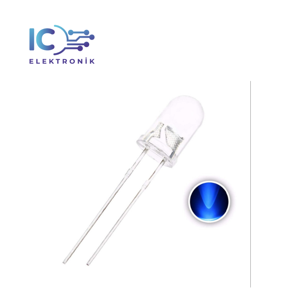 Transparent LED Blue 5mm