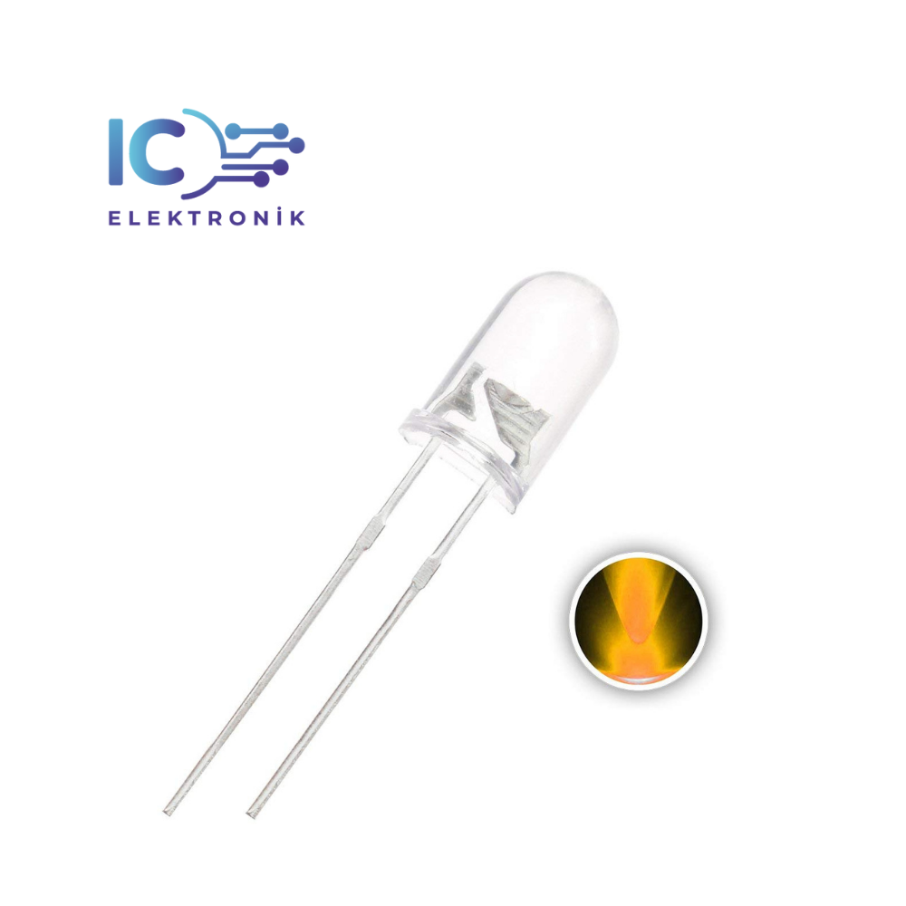 Transparent LED Yellow 5mm