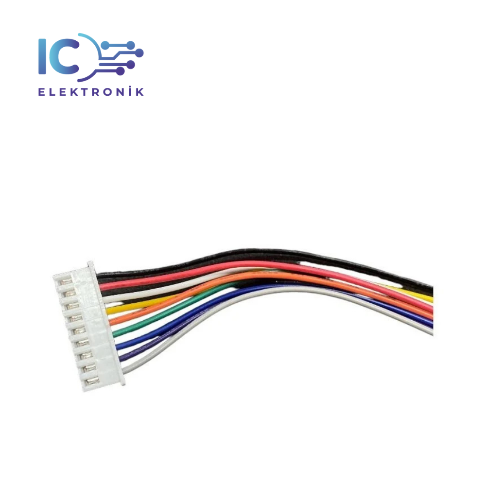 JST-XH 2.54mm 9 Pin Tek Damarlı Bağlantı Kablosu 26AWG 20cm