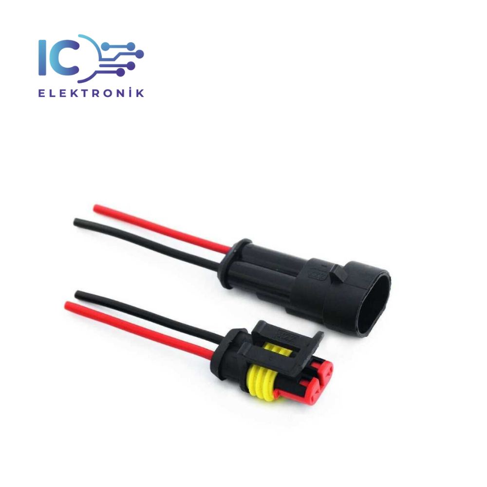 Wired 2-Pin Waterproof Connector Kit