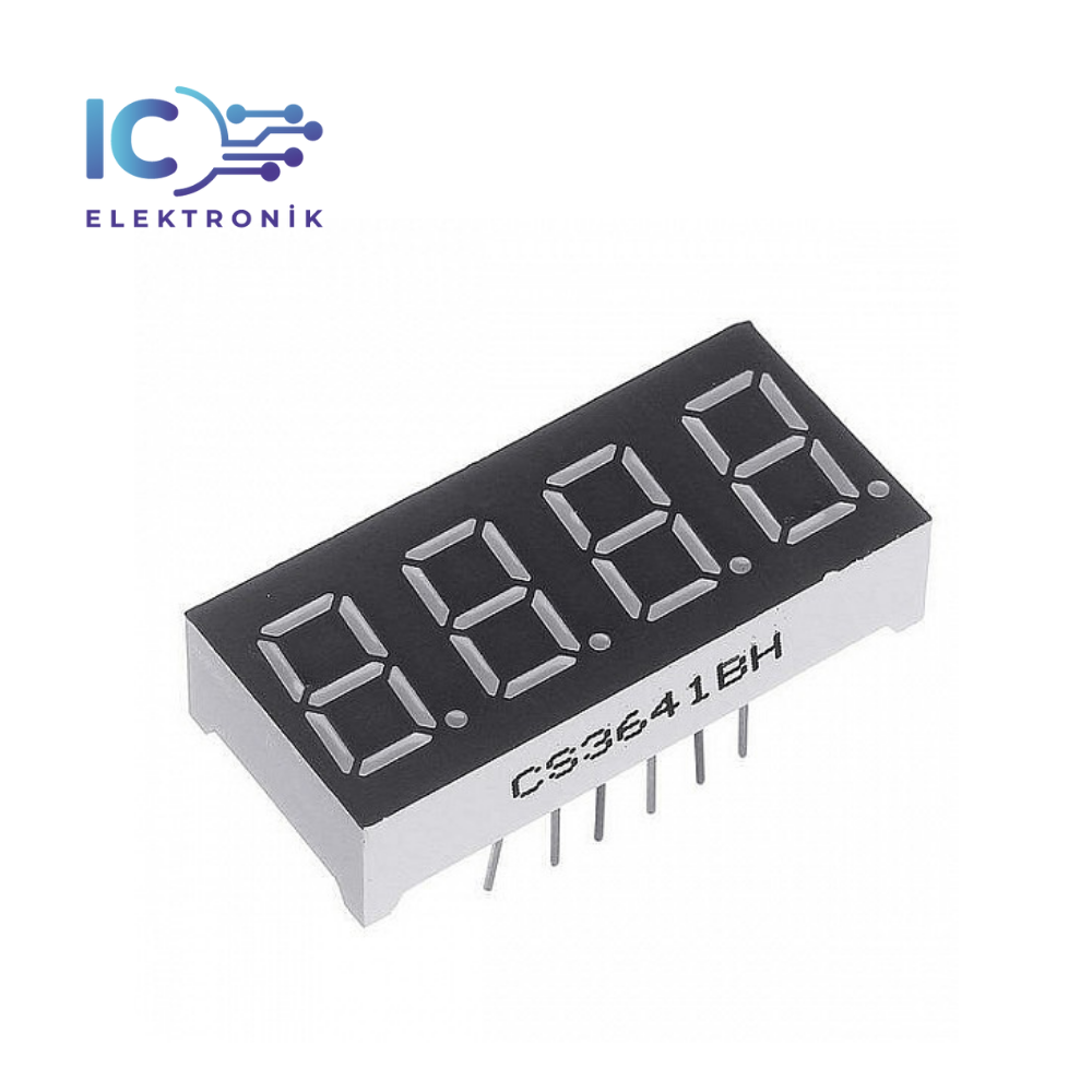 0.56'' Kırmızı 4 Dijit 7-Segment Display (KATOT)