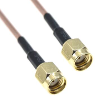 RG316 RPSMA SMA Erkek - Erkek Konnektör Kablo 100cm