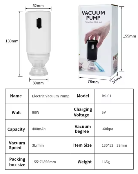 Filament Vakum Torbası için elektronik  pompa